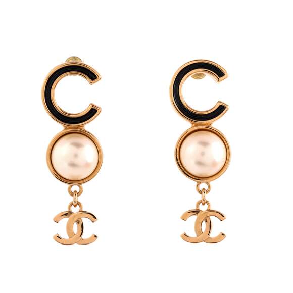 Chanel Jewelry - Chanel Coco Cc Drop Earrings Metal With #235193C98B